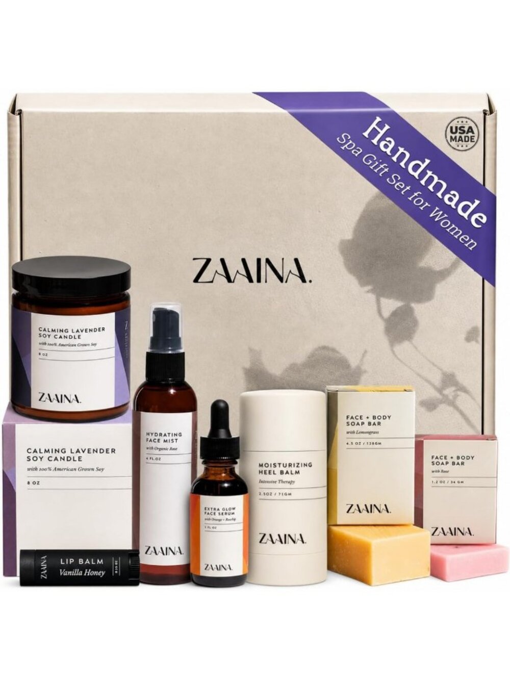 Spa Gift Set for Women | Self-Care Box | Natural Bath Essentials & Relaxation